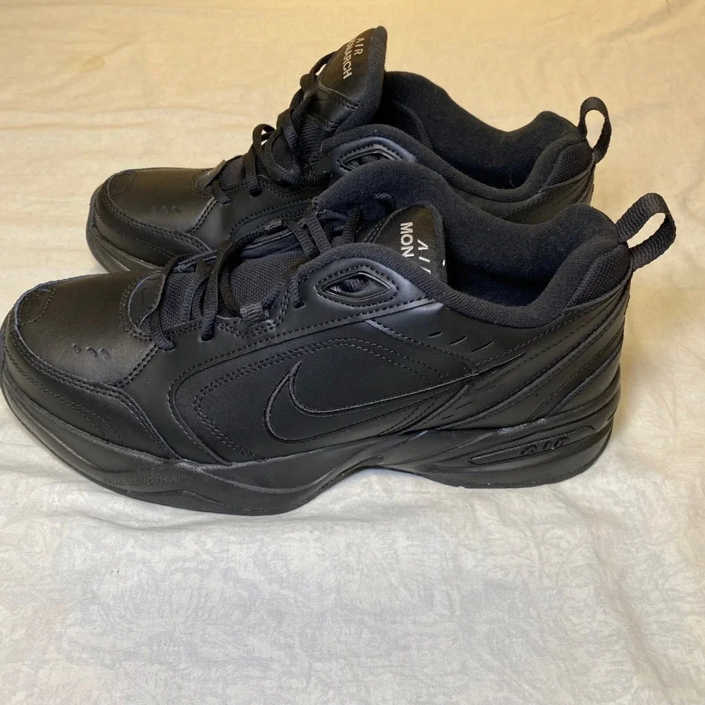 Nike Air Monarch IV Triple Black Men's Size 11 Training Walking Shoes 415445-001
